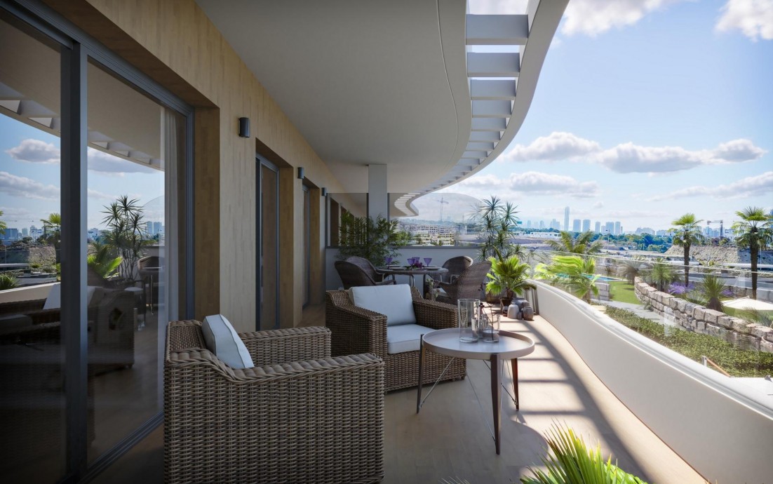 New Build - Ground floor apartment - Finestrat - Campana garden