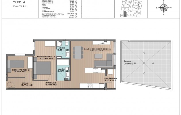 Nouvelle construction - Penthouse - Algorfa - Pueblo