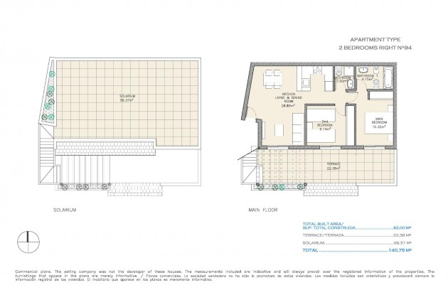 Nouvelle construction - Penthouse - Águilas - Collados