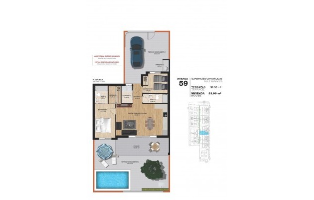 New Build - Bungalow - Pilar de la Horadada - La Torre de la Horadada