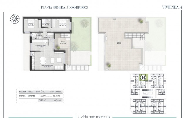 Nieuwbouw - Top Floor Bungalow - Alhama de Murcia - Condado de Alhama