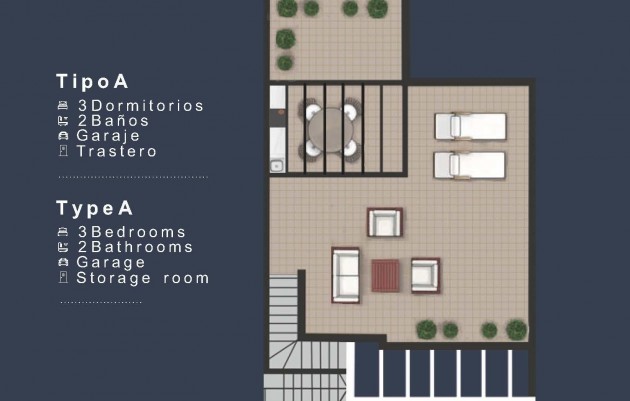 Nieuwbouw - Top Floor Bungalow - San Pedro del Pinatar - Los Pinos