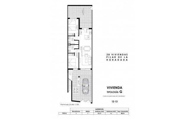 Nieuwbouw - Ground Floor Bungalow - Pilar de la Horadada - pueblo