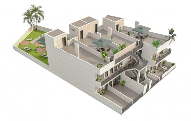 Nieuwbouw - Top Floor Bungalow - Hondón de las Nieves - La Canalosa