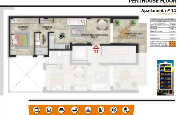 Nouvelle construction - Penthouse - Torrevieja - Playa del Acequión