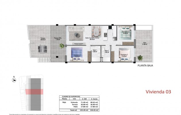 Nieuwbouw - Ground Floor Bungalow - Pilar de la Horadada - pueblo