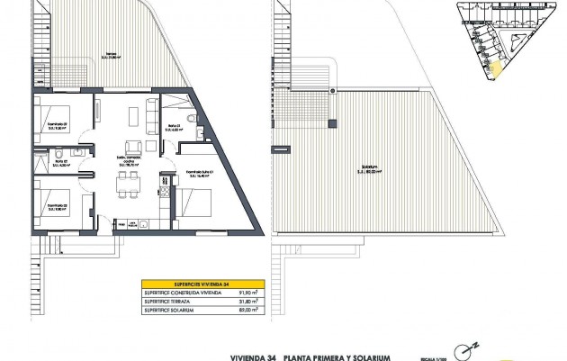 Nieuwbouw - Top Floor Bungalow - San Fulgencio - Pueblo