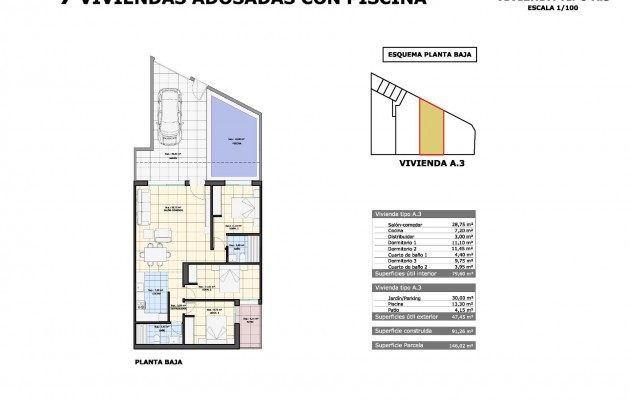 Nieuwbouw - Ground Floor Bungalow - Pilar de la Horadada - pueblo