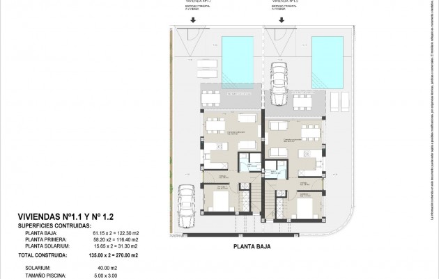 Nouvelle construction - Semidetached - Pilar de la Horadada - Las Higuericas