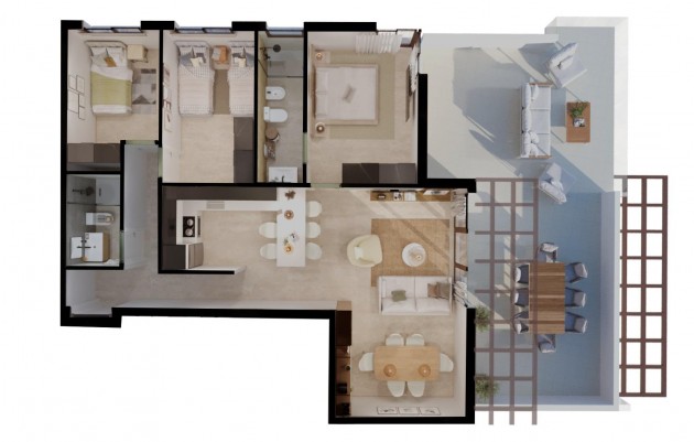 Nouvelle construction - Appartement - Vera - Vera playa