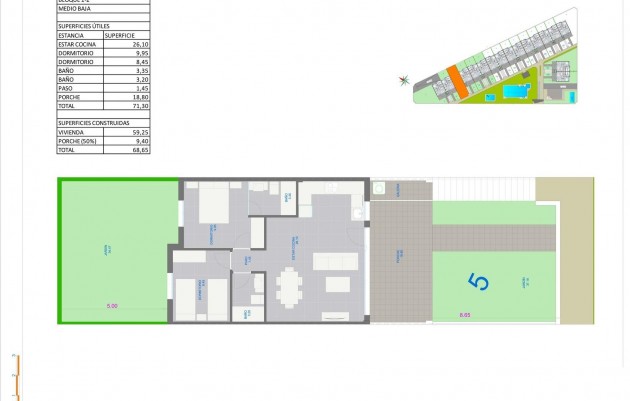 Nieuwbouw - Ground Floor Bungalow - Pilar de la Horadada - pueblo