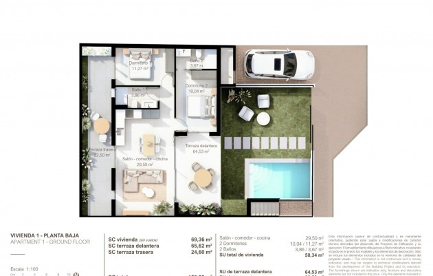 Nieuwbouw - Ground Floor Bungalow - San Pedro del Pinatar - Lo pagan