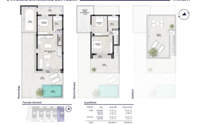 Nieuwbouw - Semidetached - San Pedro del Pinatar - Polideportivo