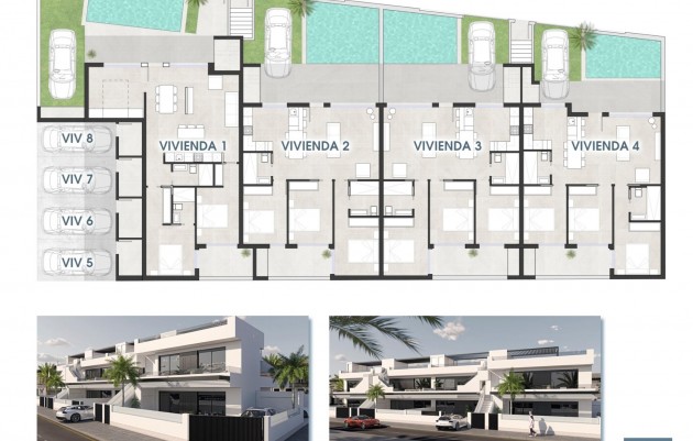 Nieuwbouw - Ground Floor Bungalow - San Pedro del Pinatar - Las Esperanzas