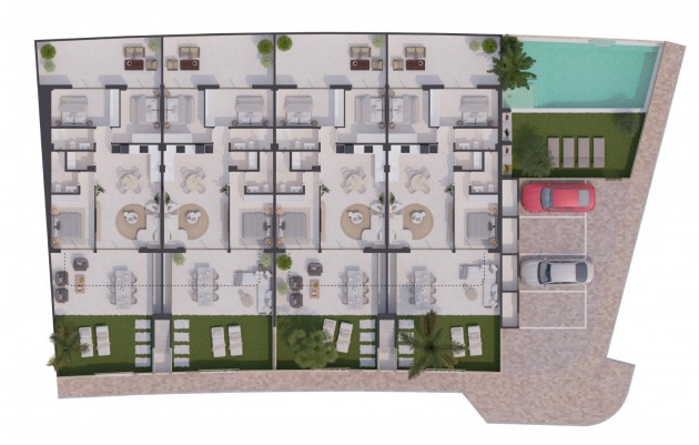 Nieuwbouw - Top Floor Bungalow - San Pedro del Pinatar - Los Cuarteros