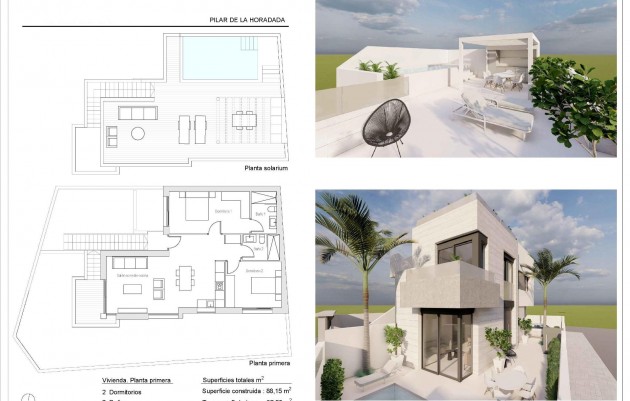 Nieuwbouw - Bungalow - Pilar de la Horadada - pueblo