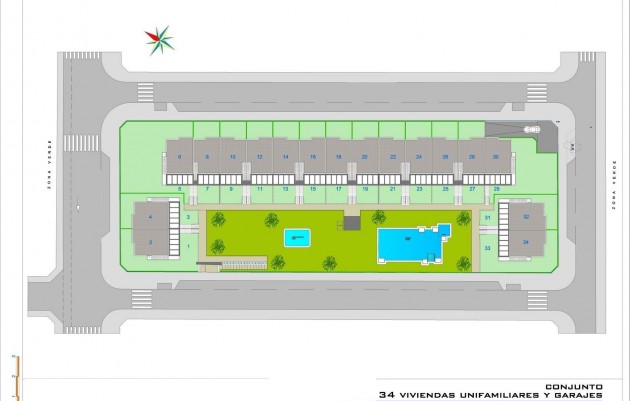 Nieuwbouw - Bungalow - Pilar de la Horadada - pueblo