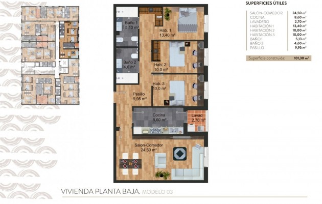Nueva construcción  - Apartamento - Torre Pacheco - - Centro  -